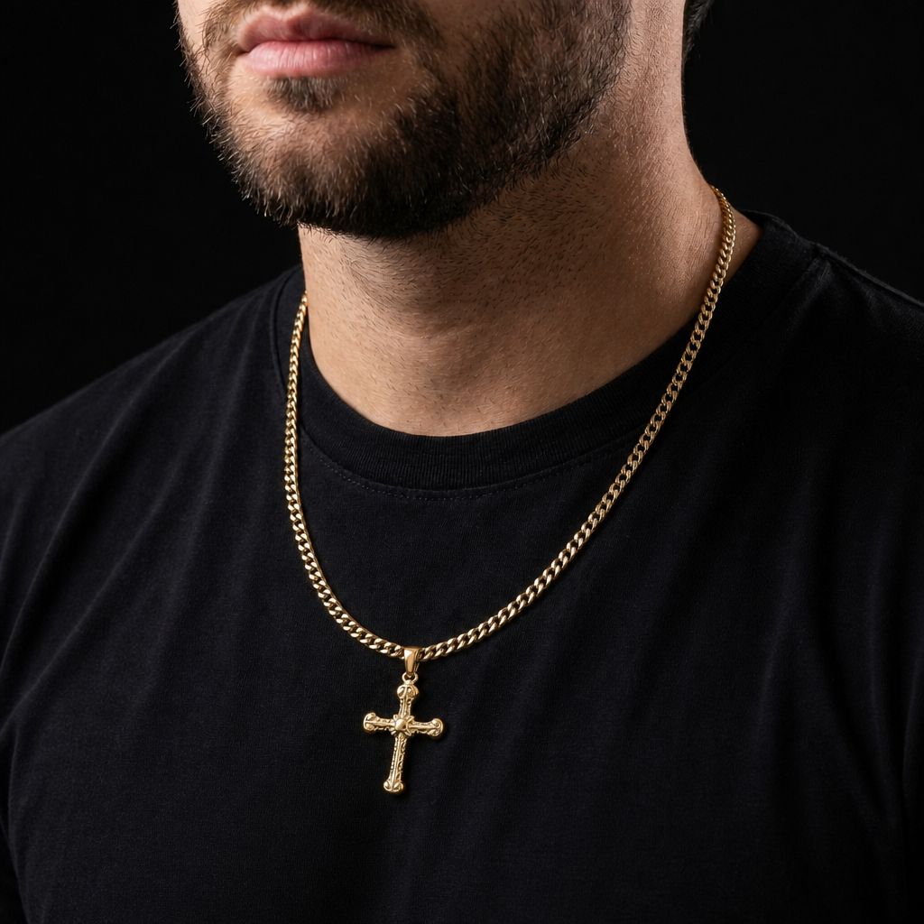 Combo Dia Padre (Cadena Hombre + Dije Cruz Gratis)